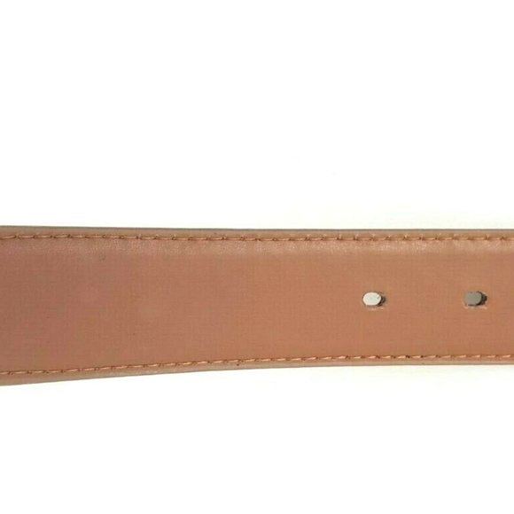 Men's Leather 1.25" Non Reversible Belt Brown Croc - Picture 9 of 12